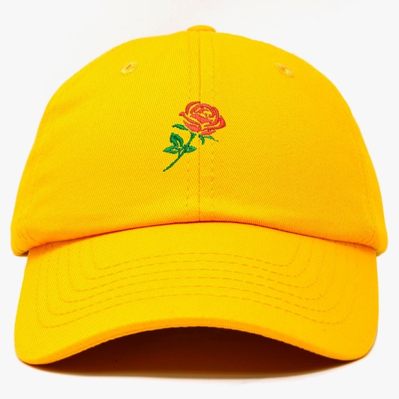 SOLD Yellow Rose Baseball Hat - Picture 2 of 6